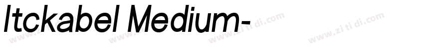 Itckabel Medium字体转换